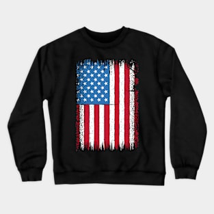 USA American Flag Crewneck Sweatshirt